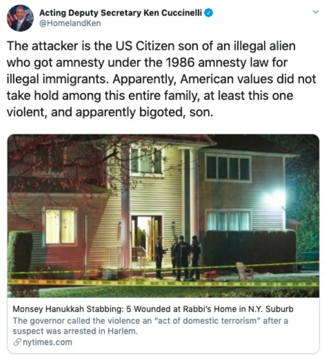 Ken Cuccinelli tweet